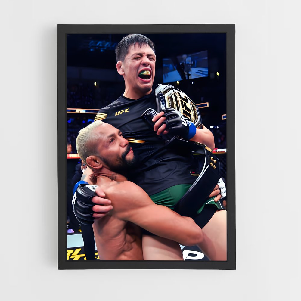 Poster L'Étreinte du Champion – affiche MMA (vue 2)